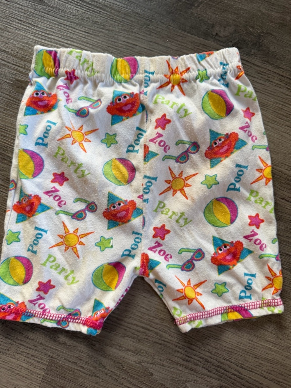 VINTAGE late 90s Sesame Street toddler bike shorts 24m/2T